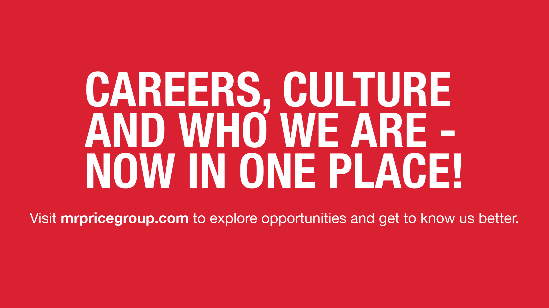 Careers, culture and who we are, now in one place
